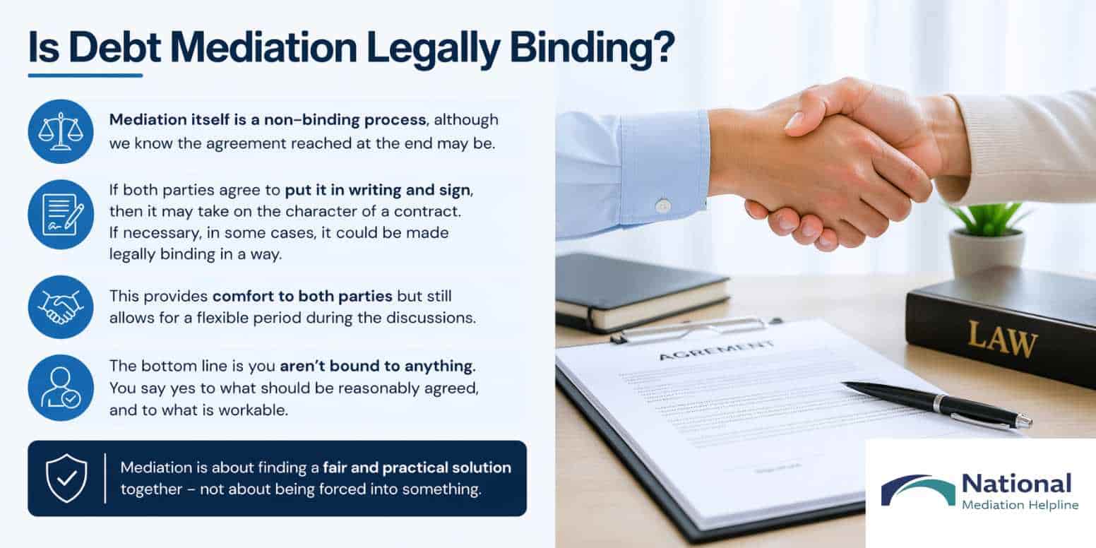 Is Debt Mediation Legally Binding Barnstaple