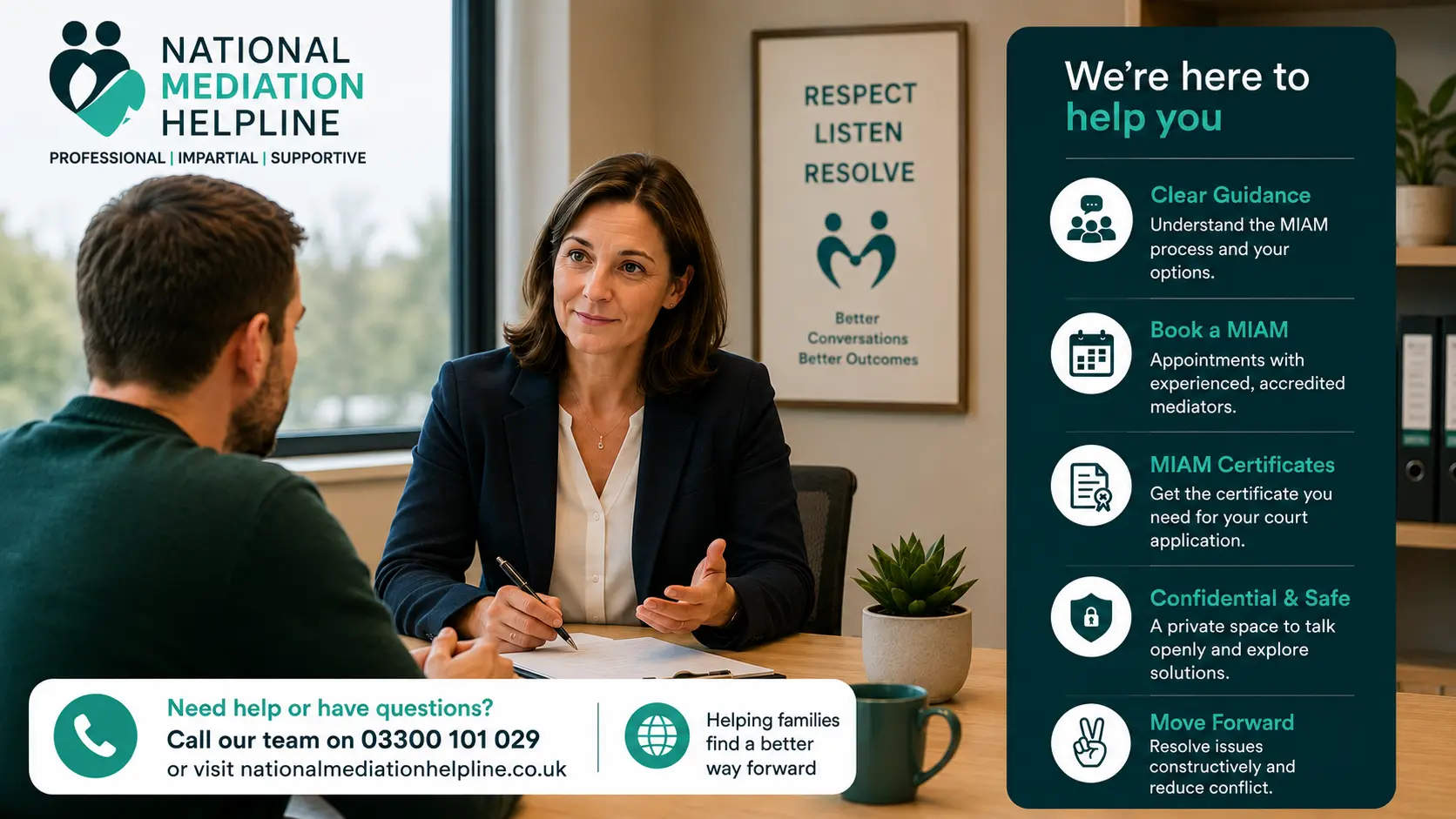 MIAM Exemptions Explained National Medaition Helpline UK Barnstaple