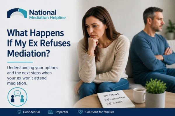 what if my ex refuses mediation Barnstaple?